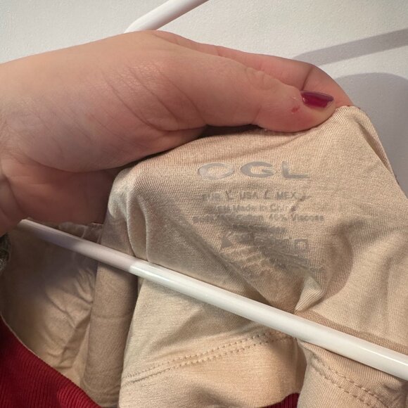 NWT Open-Back Brami Tank - Retro Red Large Low Back Built in Bra - Picture 6 of 6